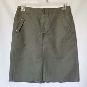 Worthington Professional Straight Pencel Skirt Size 10 Army Green ,Lined